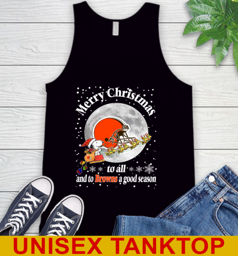 Cleveland Browns Merry Christmas To All And To Browns A Good Season NFL Football Sports Tank Top