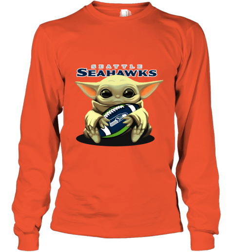 Baby Yoda NFL Seattle Seahawks Star Wars T-Shirt