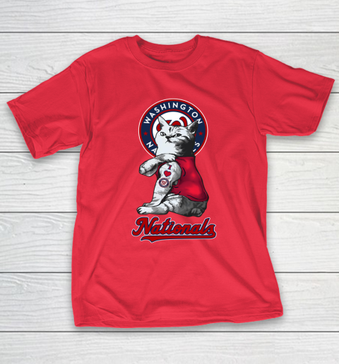 MLB Baseball My Cat Loves Washington Nationals T-Shirt 9