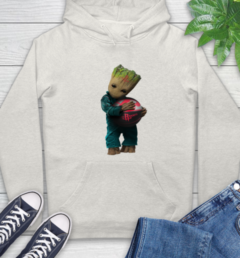 NBA Groot Guardians Of The Galaxy Basketball Sports Houston Rockets Hoodie 12