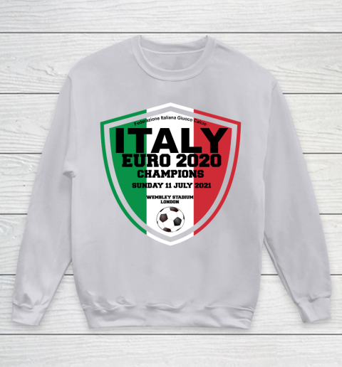 Italy Football Italian Football Forza Italia Champions Euro 2020 Youth Sweatshirt 3