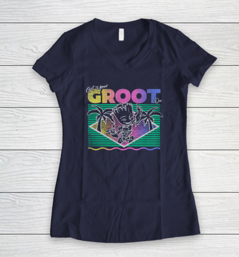 Get Your Groot On Women's V-Neck T-Shirt 7