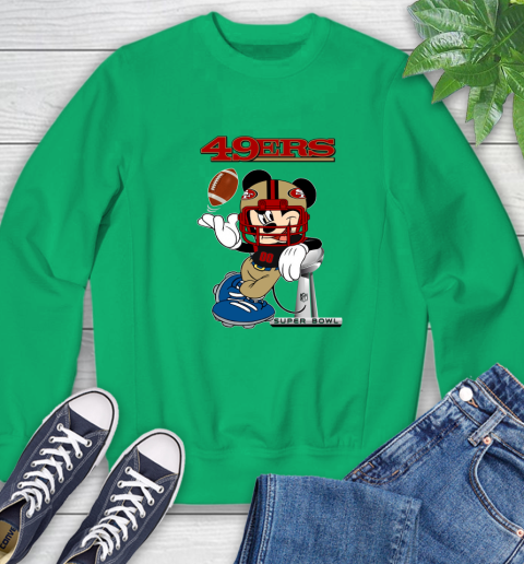 NFL San Francisco 49ers Mickey Mouse Disney Super Bowl Football T Shirt Sweatshirt 18