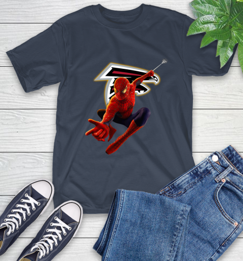 NFL Spider Man Avengers Endgame Football Atlanta Falcons T-Shirt 4