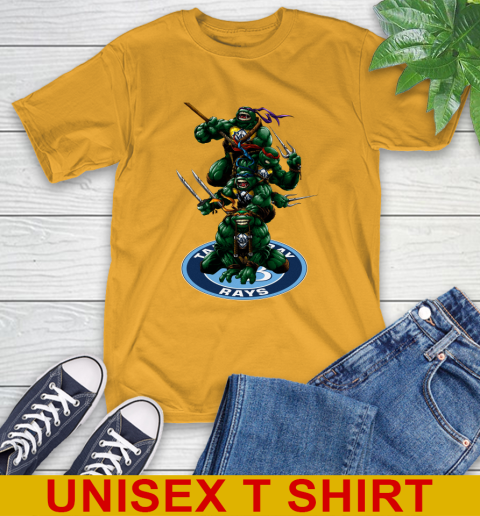 MLB Baseball Tampa Bay Rays Teenage Mutant Ninja Turtles Shirt T-Shirt 4 MLB Baseball Tampa Bay Rays Teenage Mutant Ninja Turtles Shirt T-Shirt - Image 4