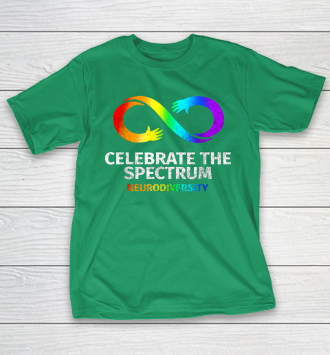 Neurodiversity Celebrate Spectrum Infinity Autism Awareness T-Shirt 5