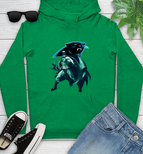 NFL Batman Football Sports Carolina Panthers Youth Hoodie 7