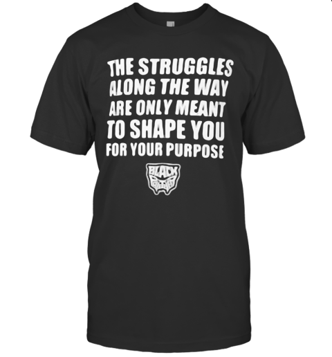 The Struggles Along The Way Are Only Meant To Shape You For Your Purpose Black Panther Rip Chadwick 1976 2020 T-Shirt
