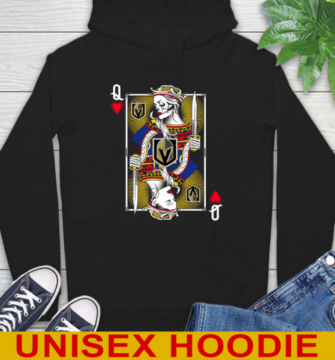 NHL Hockey Vegas Golden Knights The Queen Of Hearts Card Shirt Hoodie