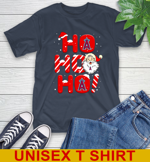 Los Angeles Angels MLB Baseball Ho Ho Ho Santa Claus Merry Christmas Shirt T-Shirt 4 Los Angeles Angels MLB Baseball Ho Ho Ho Santa Claus Merry Christmas Shirt T-Shirt - Image 4