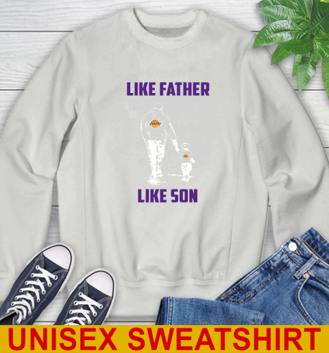 Los Angeles Lakers NBA Basketball Like Father Like Son Sports Sweatshirt 5