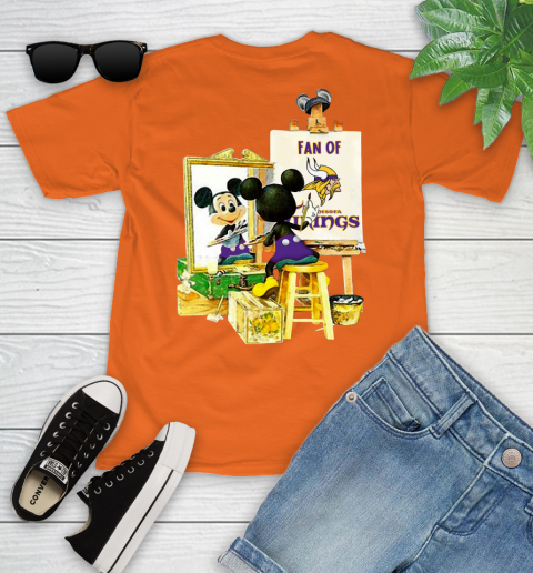 NFL Football Minnesota Vikings Mickey Drawing Shirt 101