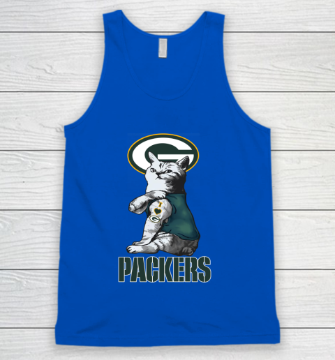 NFL Football My Cat Loves Green Bay Packers Tank Top 4