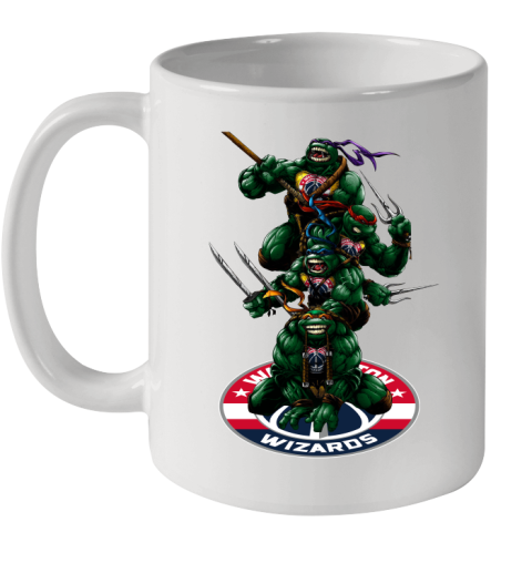 NBA Basketball Washington Wizards Teenage Mutant Ninja Turtles Shirt Ceramic Mug 11oz