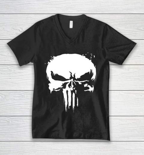 The Punisher Jon Bernthal Frank Castle Punisher Black Essential V-Neck T-Shirt