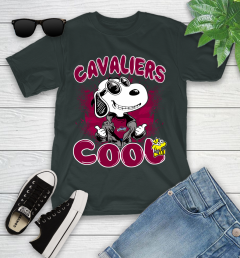 NBA Basketball Cleveland Cavaliers Cool Snoopy Shirt Youth T-Shirt 5
