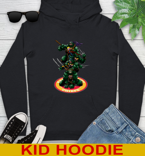 NFL Football Kansas City Chiefs Teenage Mutant Ninja Turtles Shirt Youth Hoodie 2