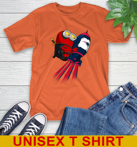NFL Football New England Patriots Deadpool Minion Marvel Shirt T-Shirt 4