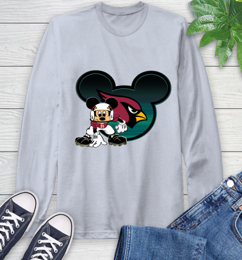 NFL Arizona Cardinals Mickey Mouse Disney Football T Shirt Long Sleeve T-Shirt 6
