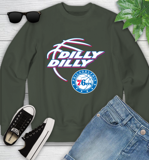 NBA Philadelphia 76ers Dilly Dilly Basketball Sports Youth Sweatshirt 10