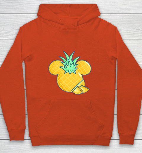 Disney Mickey Friends Mickey Pineapple Logo Youth Hoodie 3