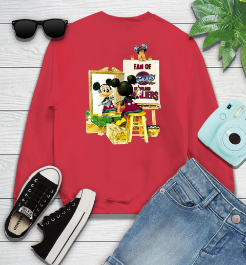 NBA Basketball Cleveland Cavaliers Mickey Drawing Shirt 111