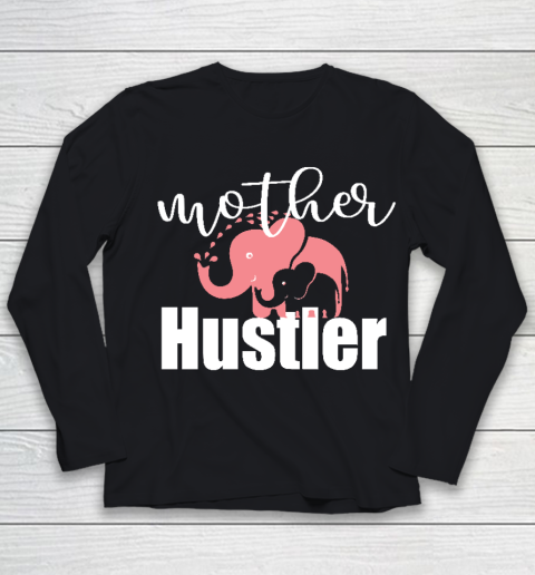 Funny Mother Hustler Essential Mother's Day Gift Youth Long Sleeve
