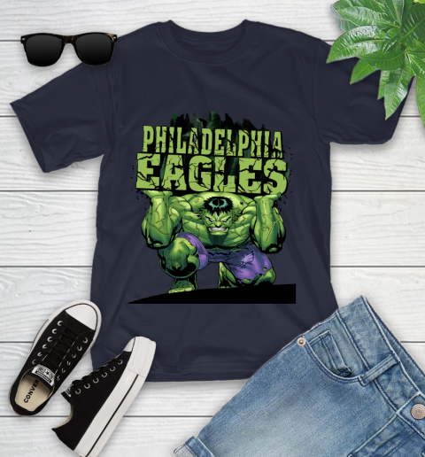 Philadelphia Eagles NFL Football Incredible Hulk Marvel Avengers Sports Youth T-Shirt 3