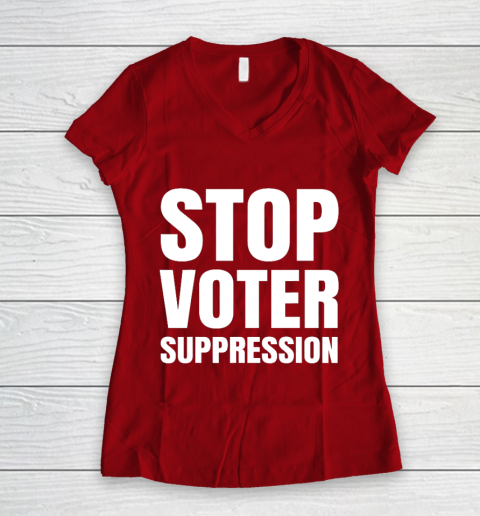 Black Voters Matter Protect The Vote Stop Voter Suppression Women's V-Neck T-Shirt 8