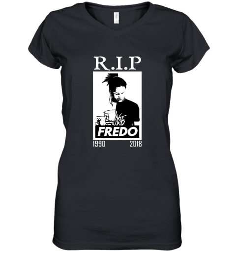 Rip Fredo Santana Women's V-Neck T-Shirt
