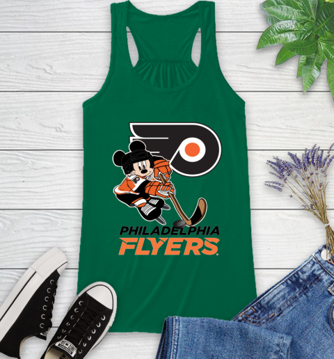 NHL Philadelphia Flyers Mickey Mouse Disney Hockey T Shirt Racerback Tank 7