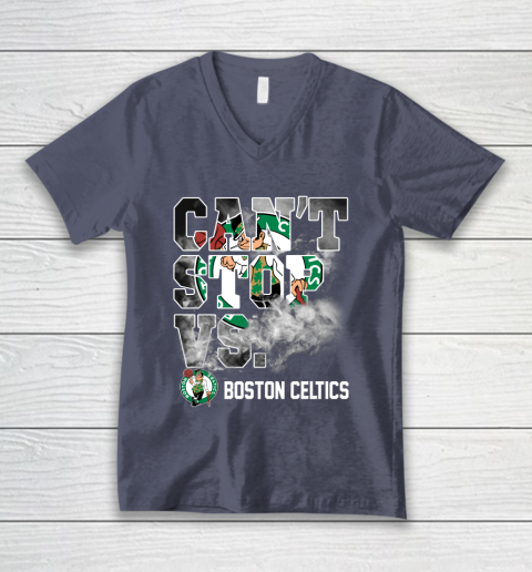 NBA Boston Celtics Basketball Can't Stop Vs V-Neck T-Shirt 7