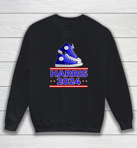 HARRIS 2024 Vote President Kamala Election Sneakers Meme Sweatshirt