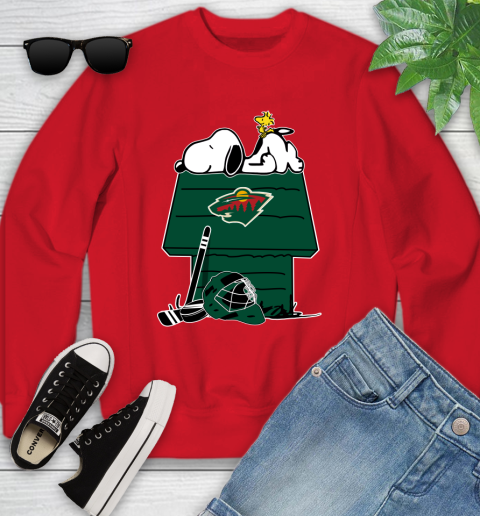 Detroit Red Wings Ice Hockey Snoopy And Woodstock NHL Unisex