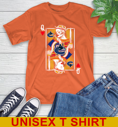 NHL Hockey Vancouver Canucks The Queen Of Hearts Card Shirt T-Shirt 5 NHL Hockey Vancouver Canucks The Queen Of Hearts Card Shirt T-Shirt - Image 5