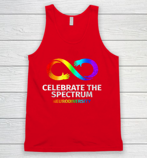 Neurodiversity Celebrate Spectrum Infinity Autism Awareness Tank Top 5