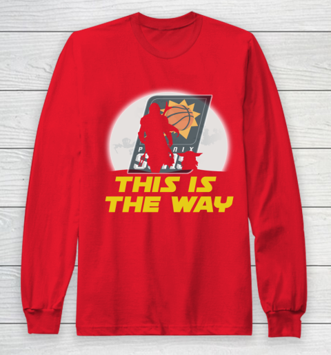 Phoenix Suns NBA Basketball Star Wars Yoda And Mandalorian This Is The Way Long Sleeve T-Shirt 7