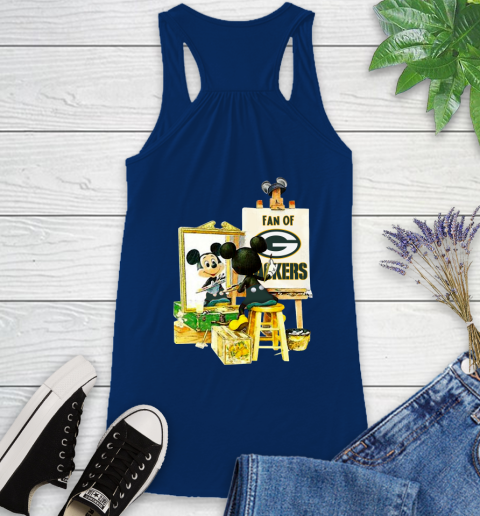 NFL Football Green Bay Packers Mickey Drawing Shirt 42