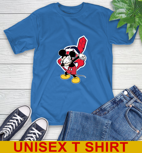 Cleveland Indians MLB Baseball Dabbing Mickey Disney Sports T-Shirt 9