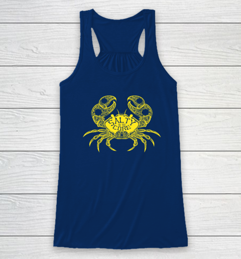 Salty To The Core Crab Racerback Tank 4