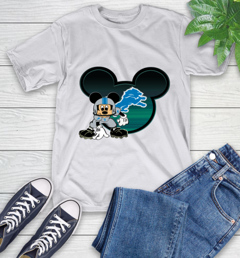 NFL Detroit Lions Mickey Mouse Disney Football T Shirt T-Shirt 12