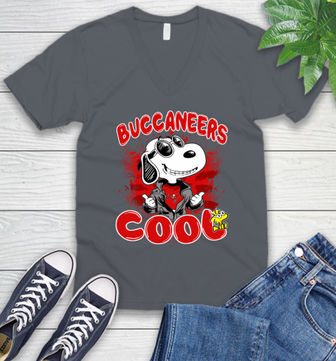 NFL Football Tampa Bay Buccaneers Cool Snoopy Shirt V-Neck T-Shirt 4