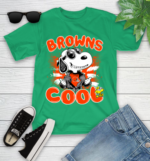 NFL Football Cleveland Browns Cool Snoopy Shirt Youth T-Shirt 7