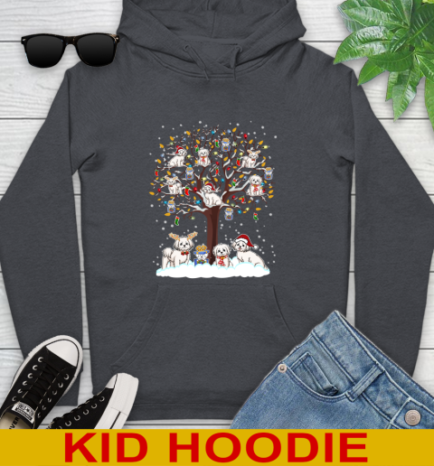 Maltese dog pet lover light christmas tree shirt 136