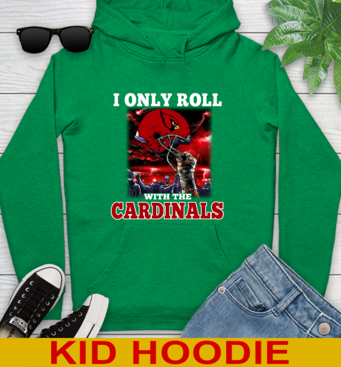 Arizona Cardinals NFL Football I Only Roll With My Team Sports Youth Hoodie 8
