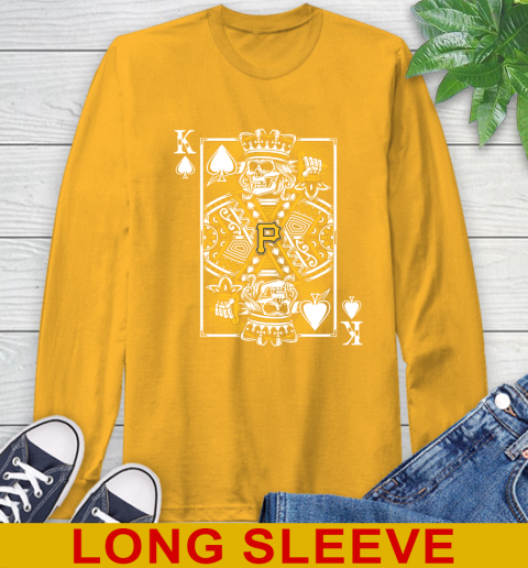 Pittsburgh Pirates MLB Baseball The King Of Spades Death Cards Shirt Long Sleeve T-Shirt 2
