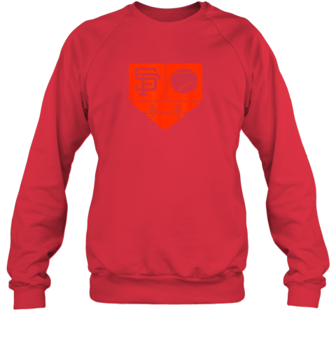 ekdx san francisco baseball vintage sf pride giant gift sweatshirt 35 front red
