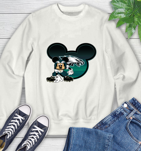 NFL Philadelphia Eagles Mickey Mouse Disney Football T Shirt Sweatshirt