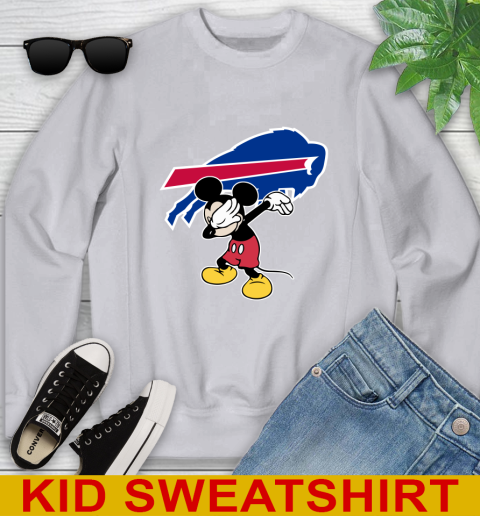 Buffalo Bills NFL Football Dabbing Mickey Disney Sports Youth Sweatshirt 4