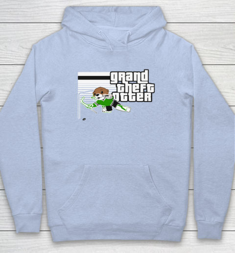 Jake Oettinger Grand Theft Otter Dallas Hockey Hoodie 5